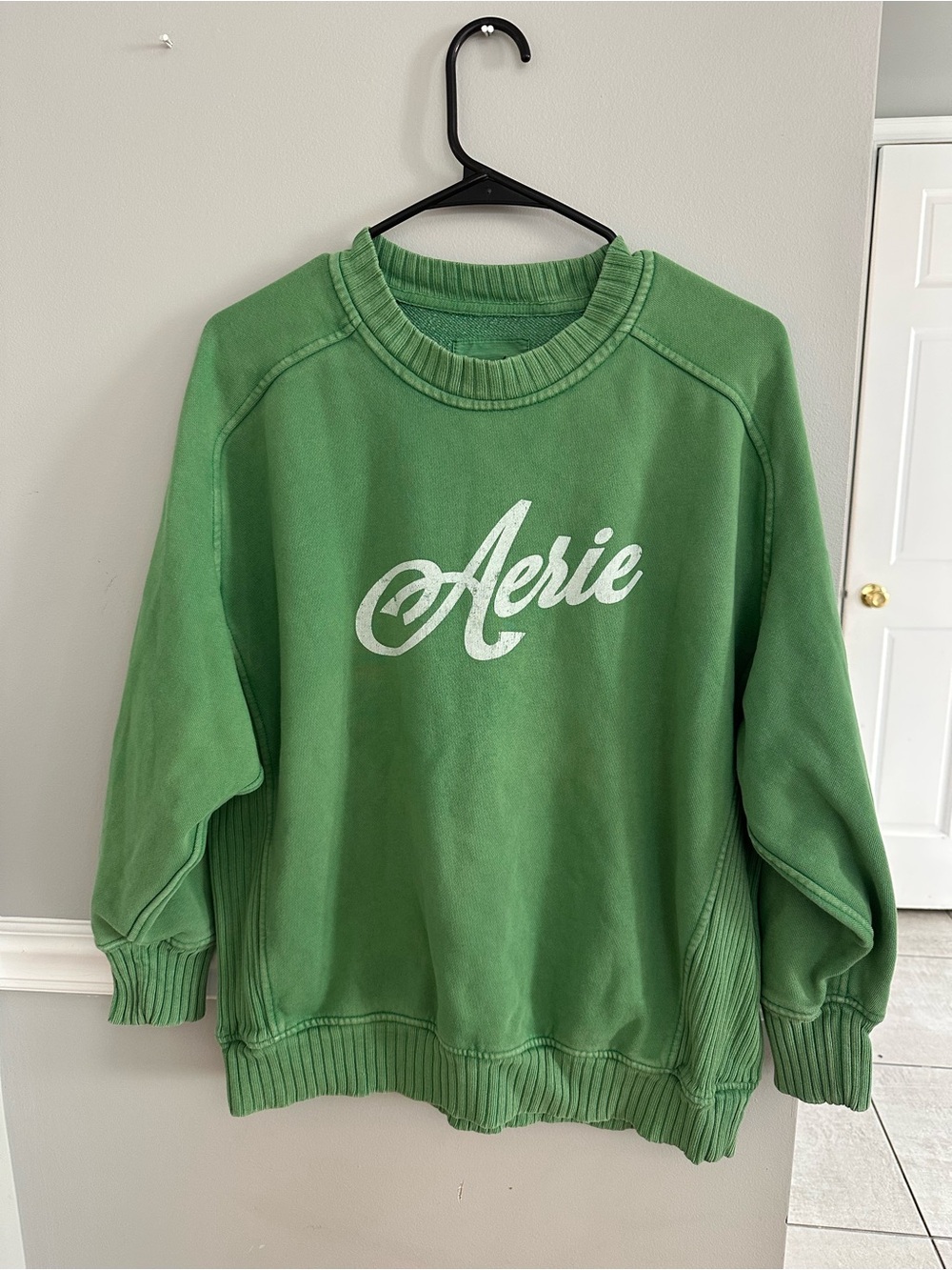 Aerie Crewneck Sweatshirt in Green